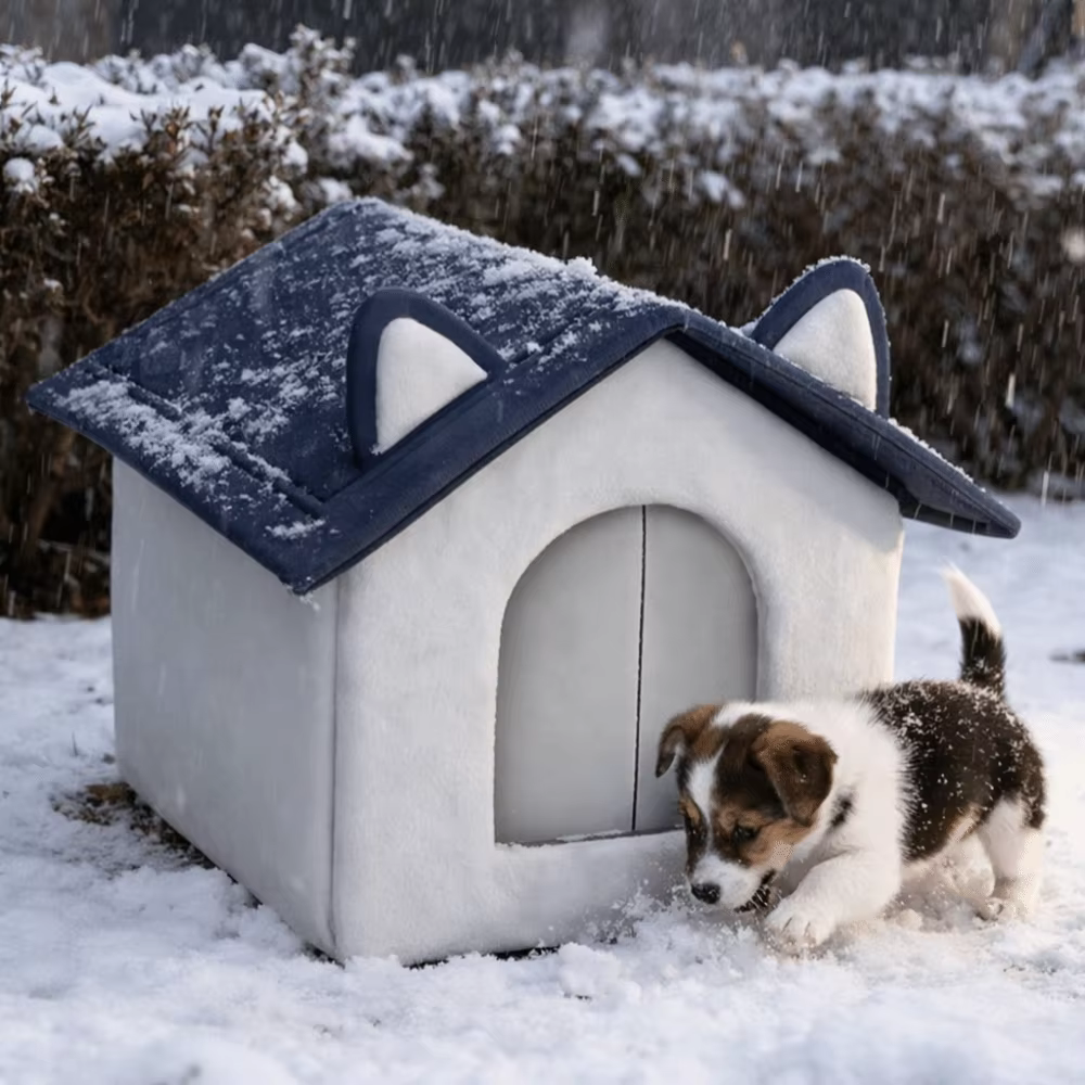 Maison d'extérieur chaude pour chat, Base étanche et résistante à l'humidité, abri pour chat errant, conception fermée, nid d'hiver coupe-vent pour chat