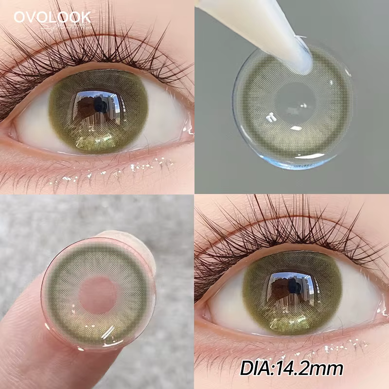 Lentilles de Contact bleues pour les yeux maquillage couleur élèves myopie