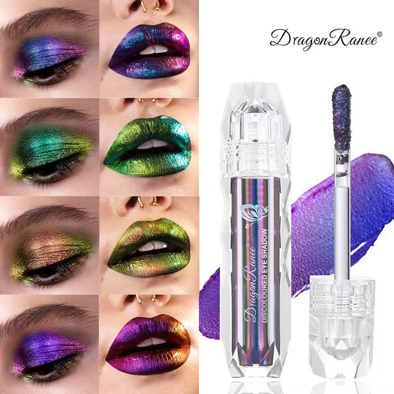 Chaméléon liquide fard à paupières métal caméléon maquillage brillant à lèvres miroitant Pigment paillettes ombre