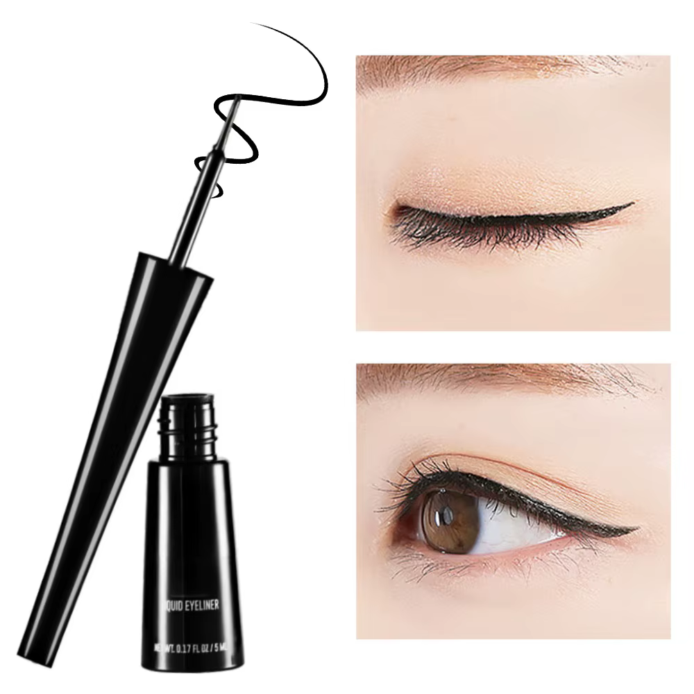 Eyeliner mat 3 couleurs en gris bleu noir pour un Look gris