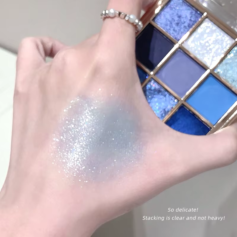 Gege bear 9 couleurs fard à paupières Palette mat miroitant paillettes nu tons neutres lumineux fantaisie tout-en-un maquillage