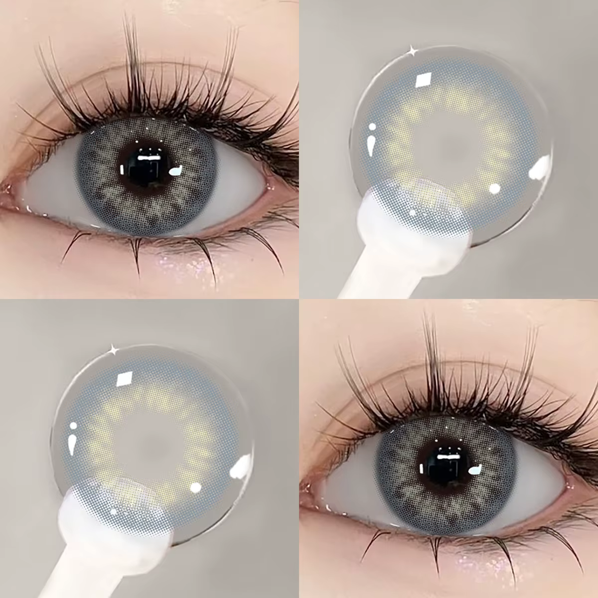 Bio-essence 1 paire de lentilles de Contact de couleur pour les yeux