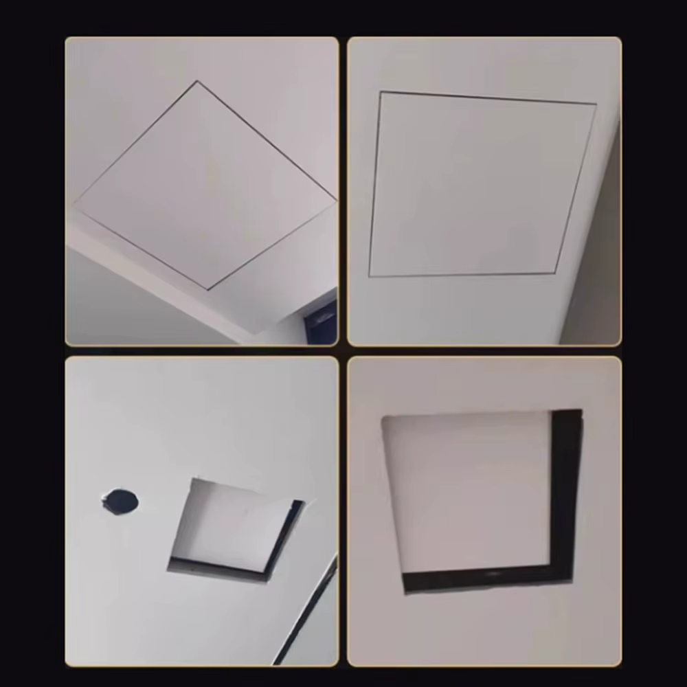Plaque d'accès en alliage d'aluminium pour panneau de ciment, invisible, anti-corrosion, port d'accès de maintenance, étanche à l'humidité, trou d'inspection de plafond