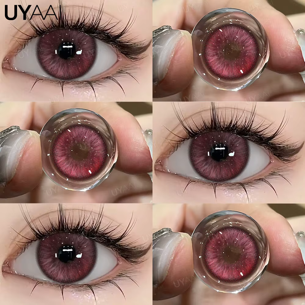 UYAAI 1 paire de lentilles violettes pour les yeux