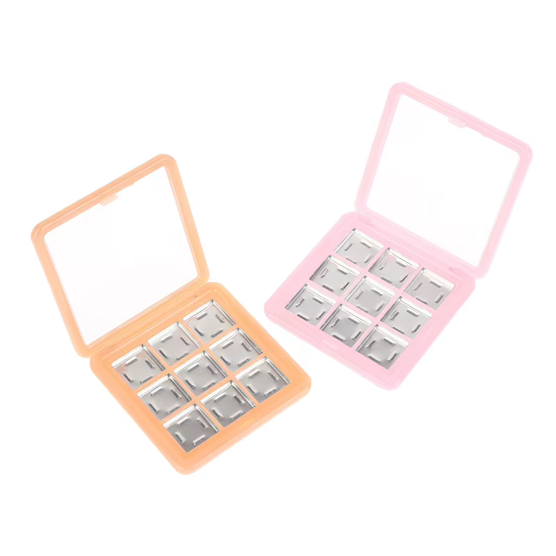 Palette de maquillage pour les yeux à 9 compartiments vides
