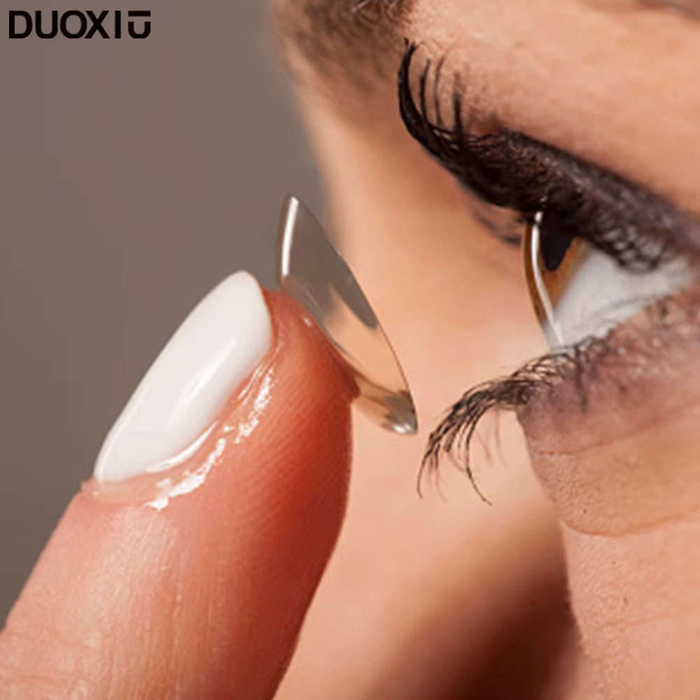 DUOXIU 1 paire de lentilles de contact transparentes pour les yeux myopie Prescription