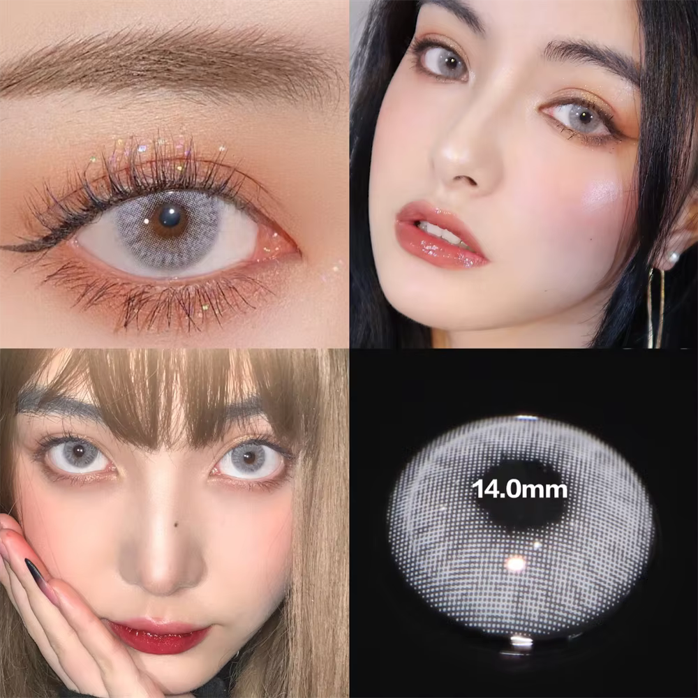 Lentilles de contact annuelles 10Ma Jiu Yellow Natural Color pour les yeux