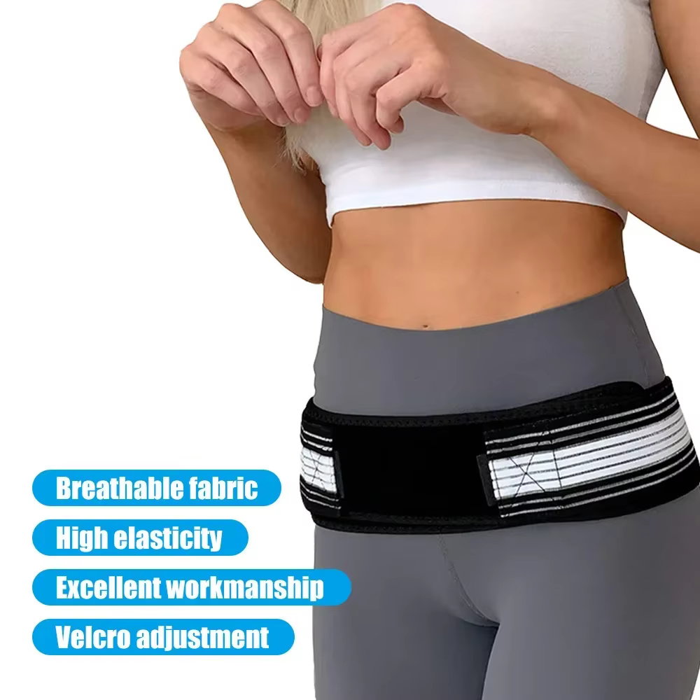 Ceinture de bassin sacroiliaque SI, ceinture de hanche articulaire, attelle de soutien du bas du dos pour hommes et femmes, soutien pelvien, sciatique, soulagement de la douleur lombaire du bassin