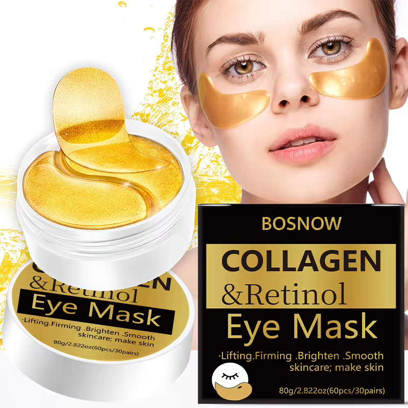 60 masques pour les yeux au collagène et au rétinol