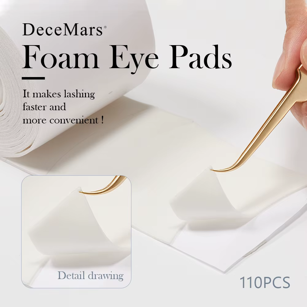 Bande de mousse médicale prédécoupée sous les coussinets oculaires pour utilisation d'extension de cils (110 pièces/paquet)