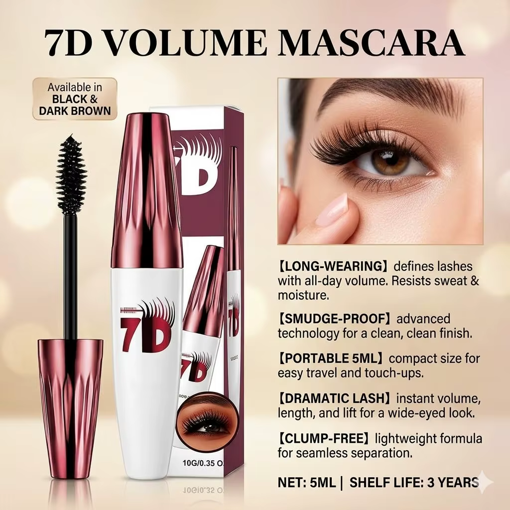 Mascara waterproof AMZ noir, volumisant, recourbant, longue tenue, anti-bavures, effet extension de cils naturelle, maquillage pour les yeux, cosmétique