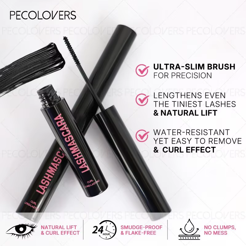 Mascara tube noir imperméable et résistant à la sueur