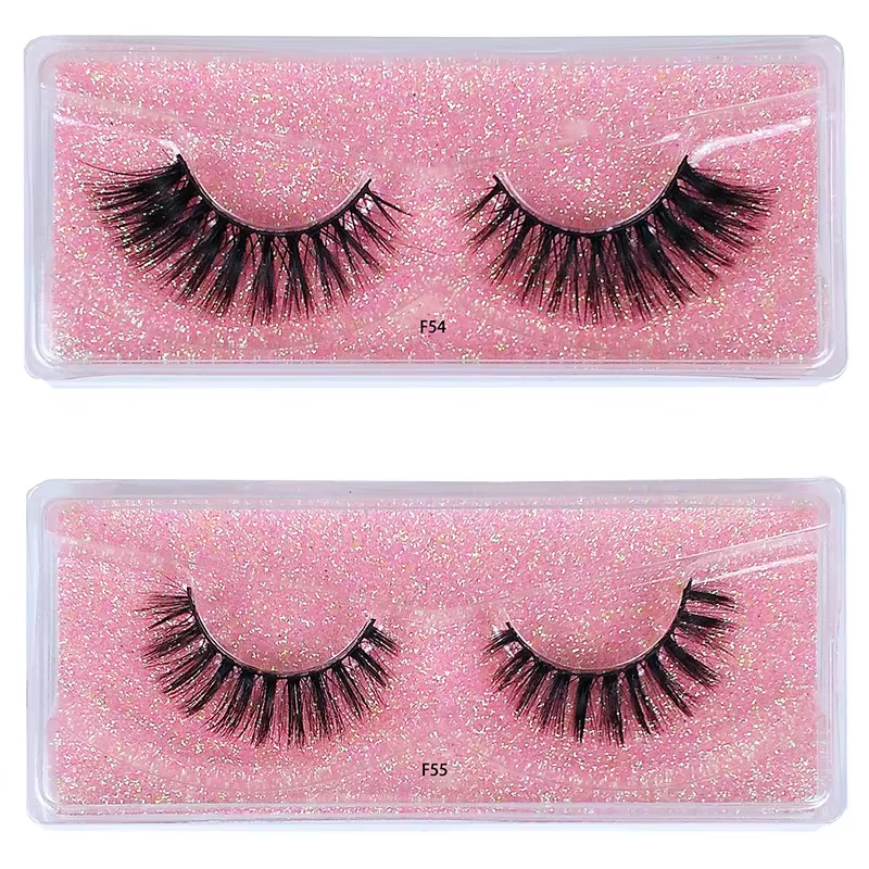 10 paires de faux cils en gros 3D