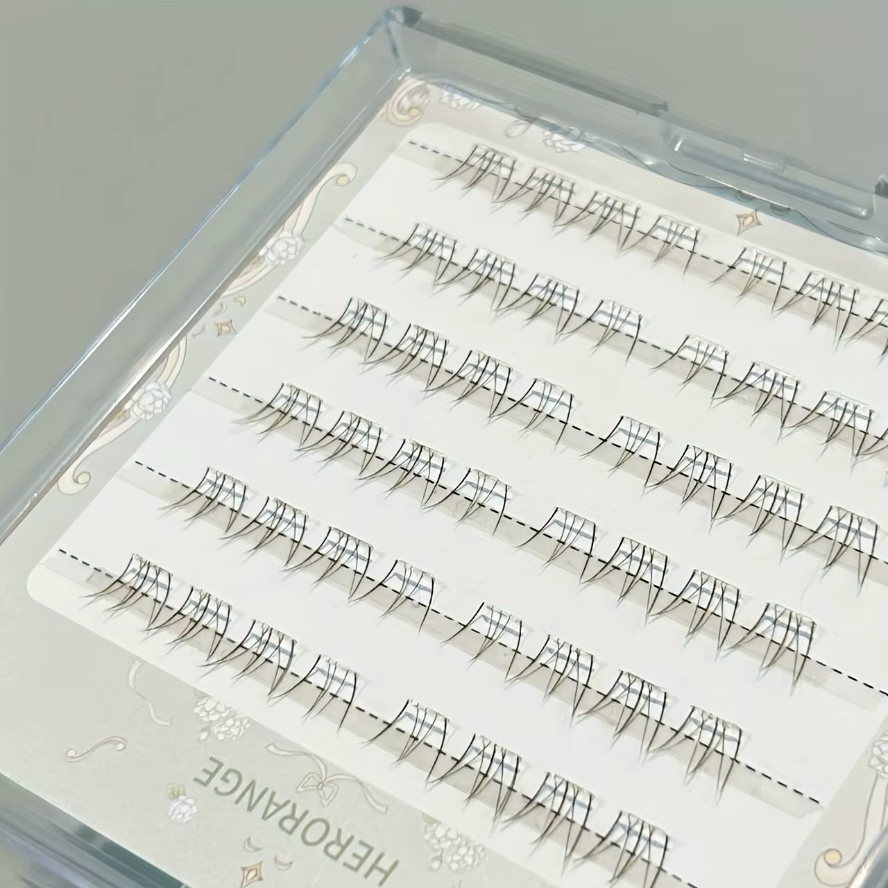 48 bouquets de cils inférieurs segmentés sans colle