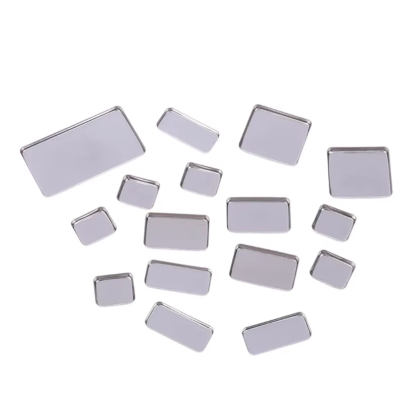 1/2/3/4/6 pièces poêles de fard à paupières vides Palettes de maquillage Palette carrée vide étuis en aluminium casseroles pour poudre