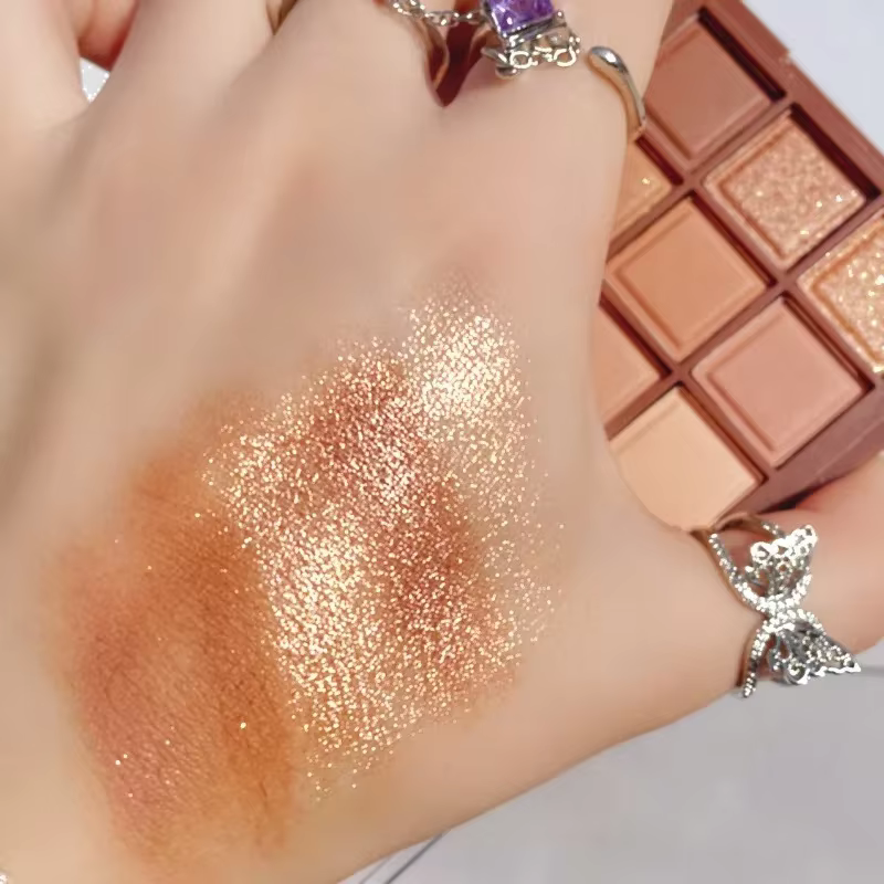 Palette de fards à paupières chocolat 9 couleurs