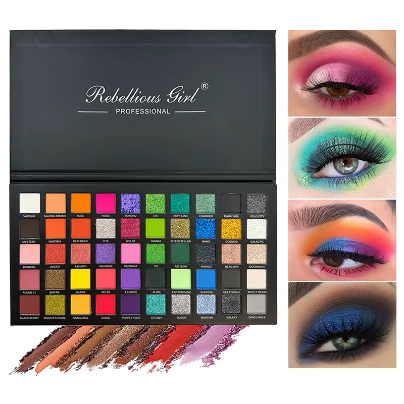 Palette de fards à paupières 50 couleurs