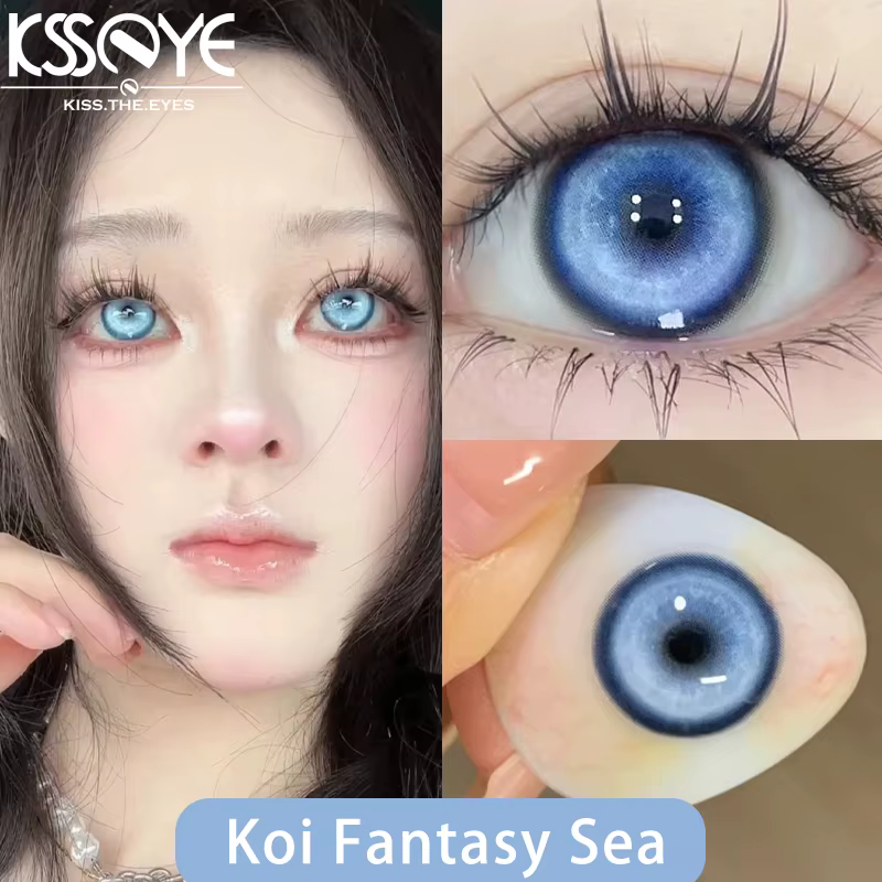 KSSEYE 1 paire de lentilles de Contact de couleur de Style Kio avec dioptrie yeux de myopie Halloween Cosplay