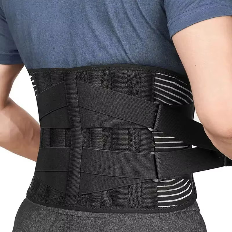 Ceinture de soutien lombaire réglable à double traction respirante pour décompression de la colonne vertébrale, attelle orthopédique médicale pour soulagement de la douleur