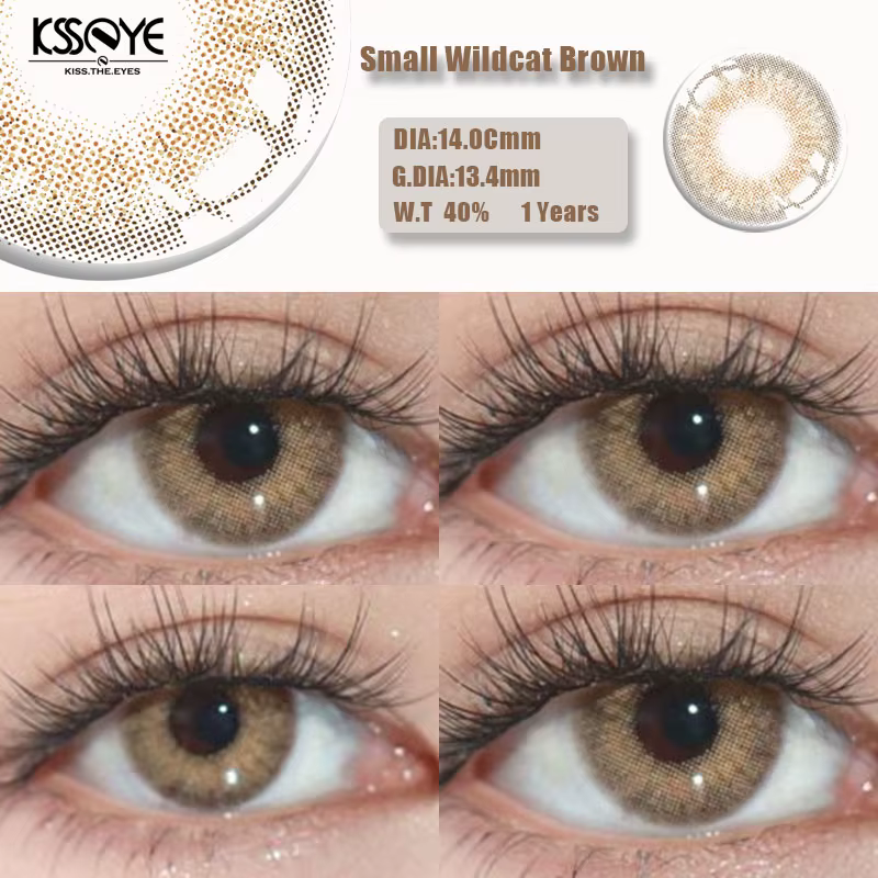 KSSEYE 1 paire de lentilles de Contact de couleur naturelle pour les yeux avec dioptrie de myopie maquillage