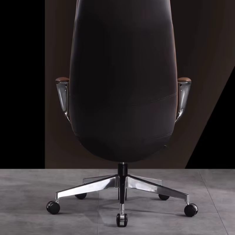 Chaise de bureau ergonomique à dossier haut, avec coussin et roulettes, pour adultes, confortable et relaxante, mobilier design pour la maison