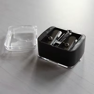 Taille-crayon à Double trous pour femmes, 1 pièce, pour pinceaux cosmétiques, Eyeliner, crayons de maquillage