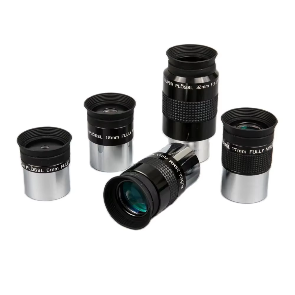 Oculaire Super Plossl 1.25'' SPL entièrement multicouche avec film vert HD pour télescopes astronomiques 6/12/17/25/32/40mm