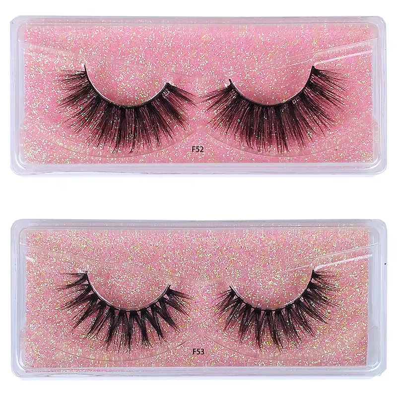 10 paires de faux cils en gros 3D