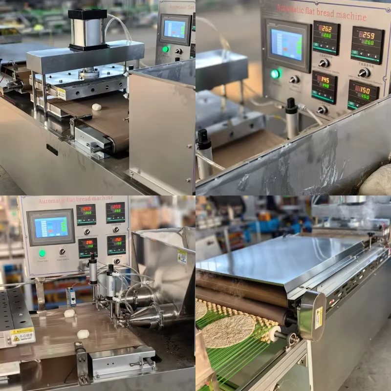 Machine à fabriquer des tortillas de farine mexicaines, du pain arabe pita, du naan, du paratha, du chapati et du roti