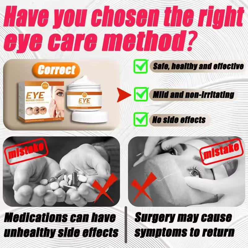 Crème pour les yeux contre les cernes et les poches