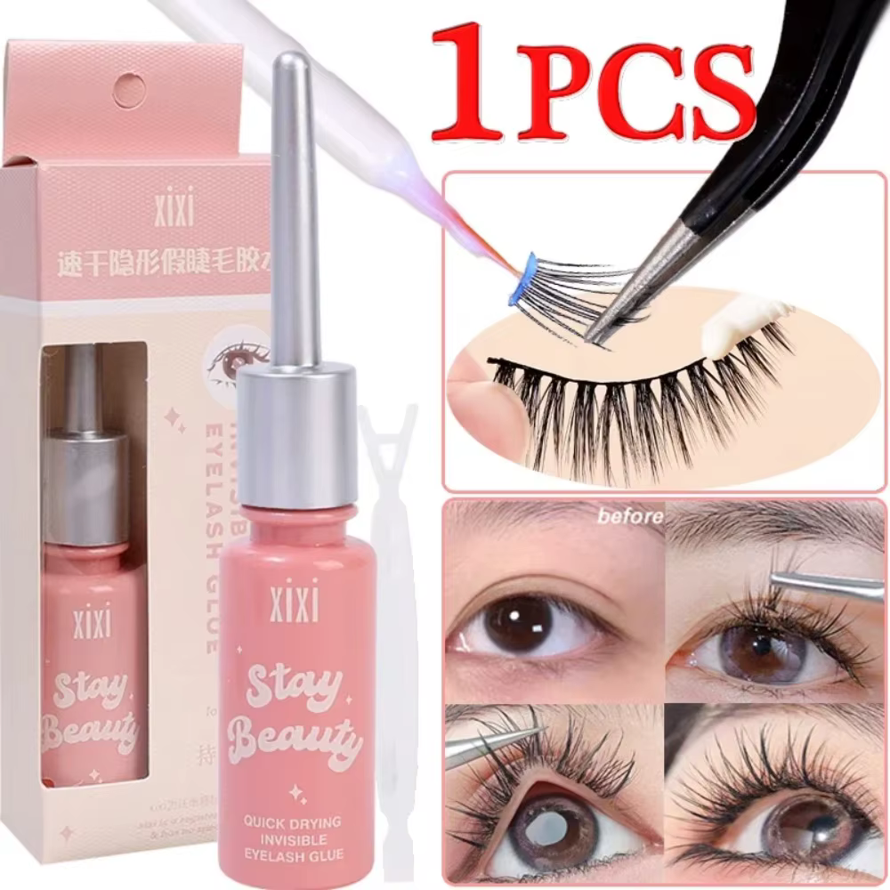 Colle à faux-cils invisible à séchage rapide