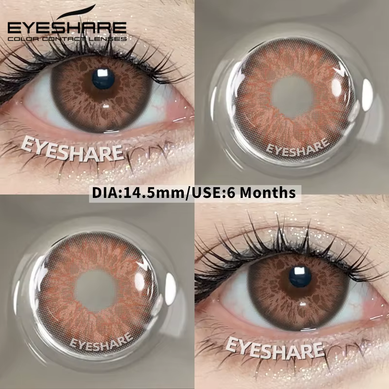 EYESHARE 2025 nouveau agrandir les yeux lentilles de Contact colorées rose oeil cosmétique beauté élèves colorés
