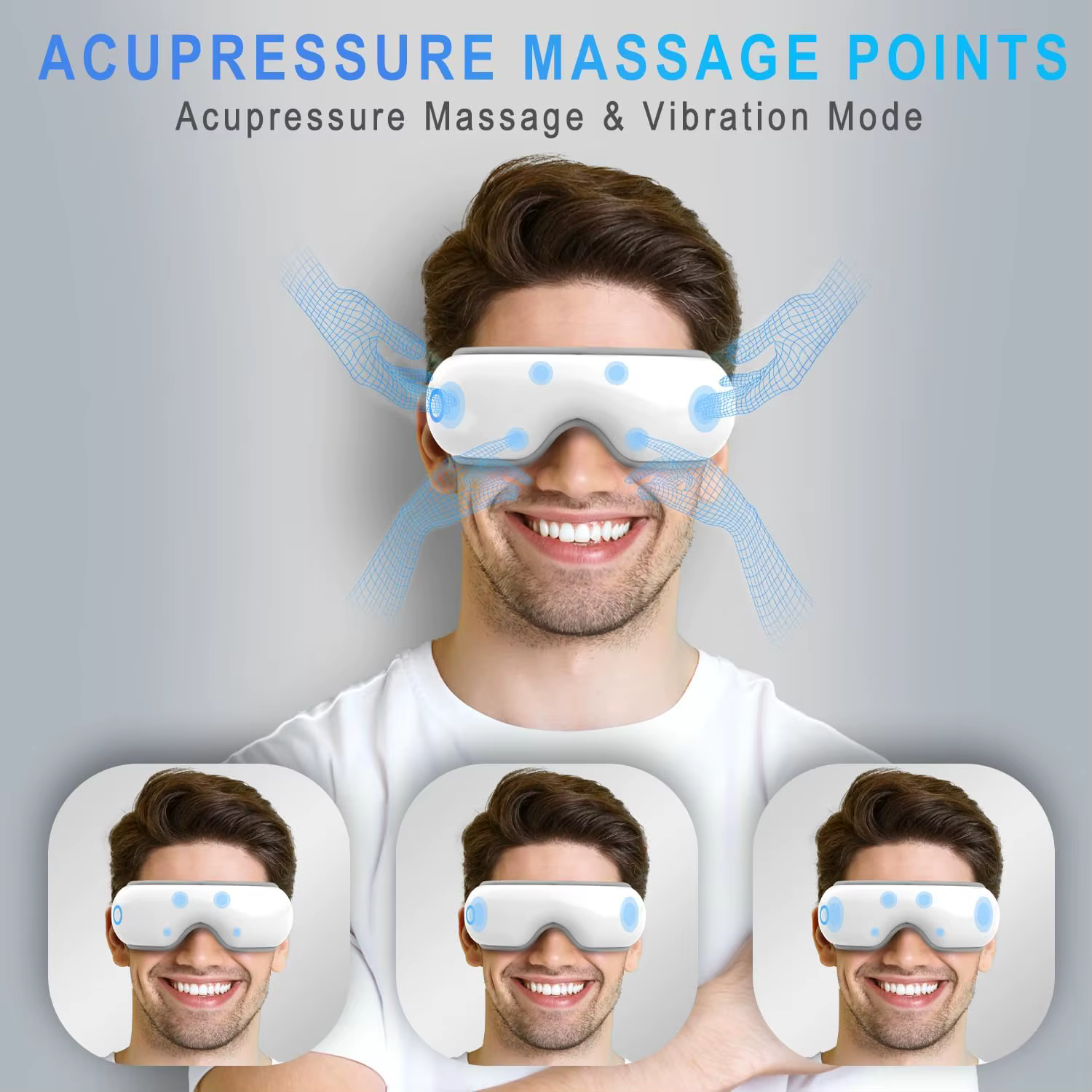 Masseur oculaire VIMYSHOW avec compression par pression d'air et vibration