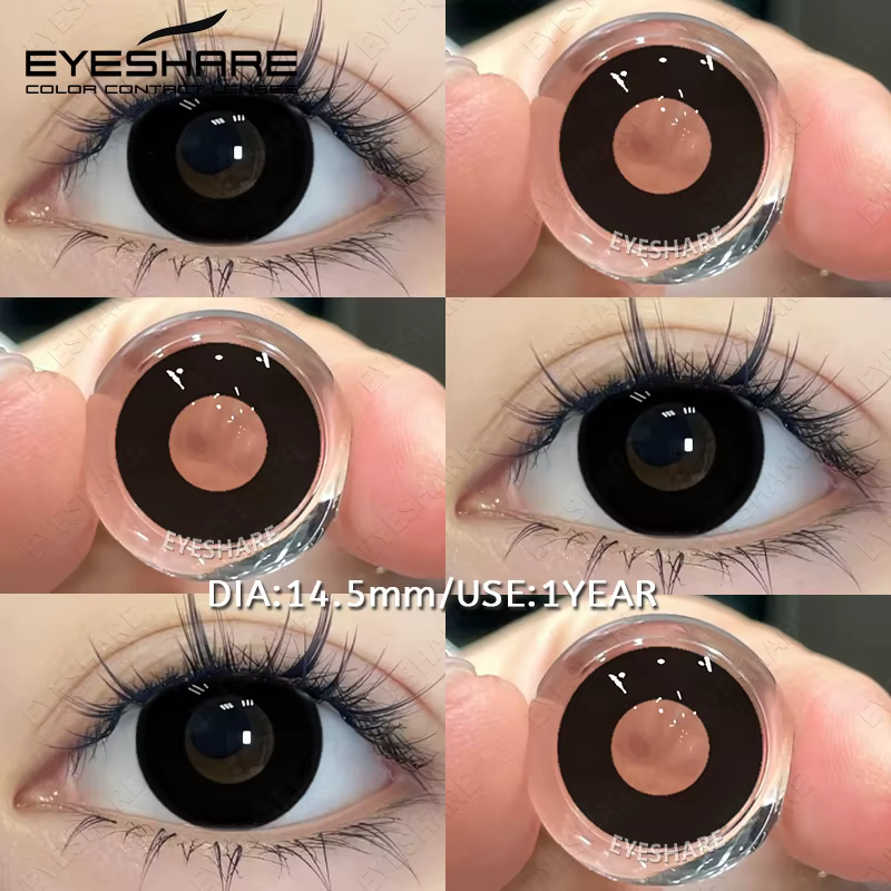 EYESHARE 1 paire de lentilles blanches Cosplay
