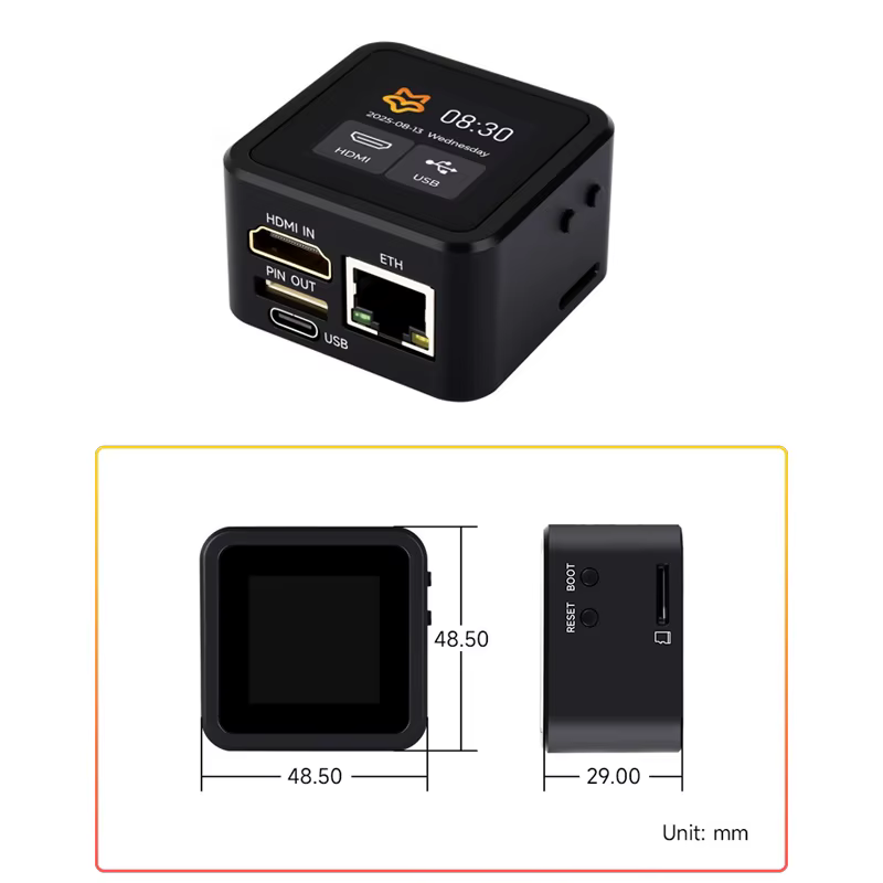 Luckfox PicoKVM Base IP KVM outil de gestion à distance 256M DDR3 pour serveur de contrôle PC Support d'entretien Capture vidéo entrée HID