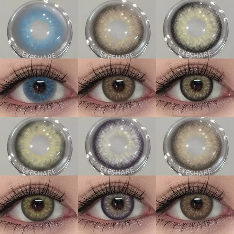 EYESHARE 1 paire beauté coloré élèves couleur naturelle lentilles de Contact pour les yeux lentille verte maquillage