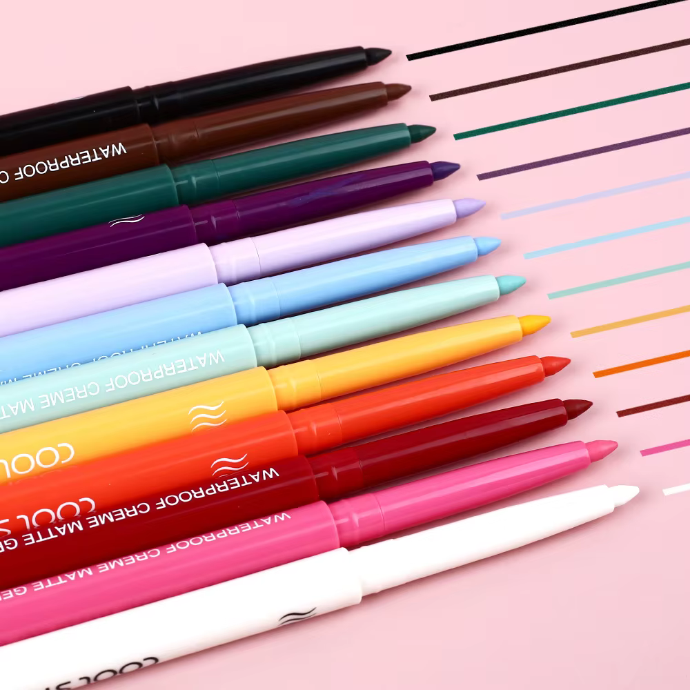 Ensemble d'eye-liners imperméables 12 couleurs