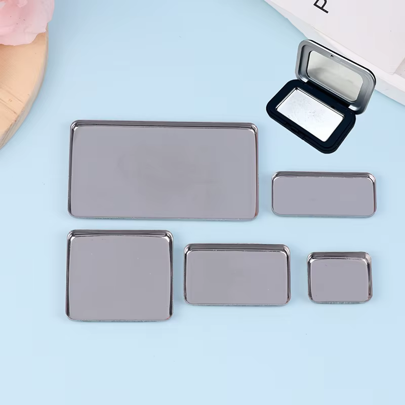1/2/3/4/6 pièces poêles de fard à paupières vides Palettes de maquillage Palette carrée vide étuis en aluminium casseroles pour poudre