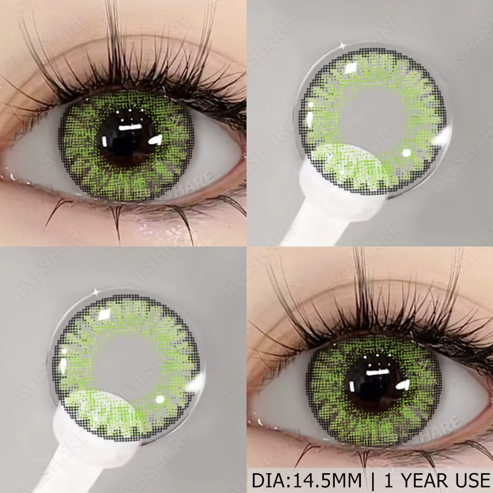 EYESHARE 1 paire de lentilles de contact de couleur marron naturel pour les yeux