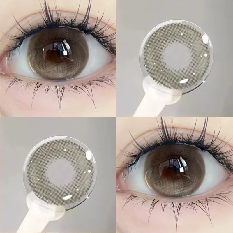 YIMEIXI 1 paire de lentilles pour les yeux brunes