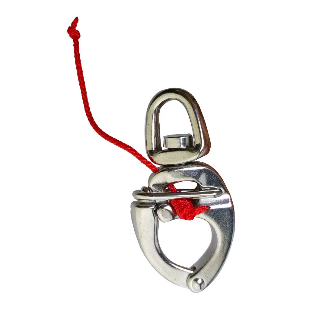 Manille à pression pour bateau à dégagement rapide, avec petit œil pivotant, 316 SS, Yacht, camion, voiture, appartement, RV, mousqueton à œil rapide