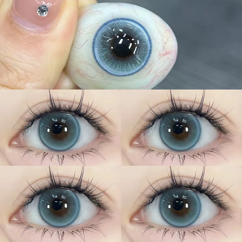 1 paire de lentilles de Contact naturelles pour les yeux