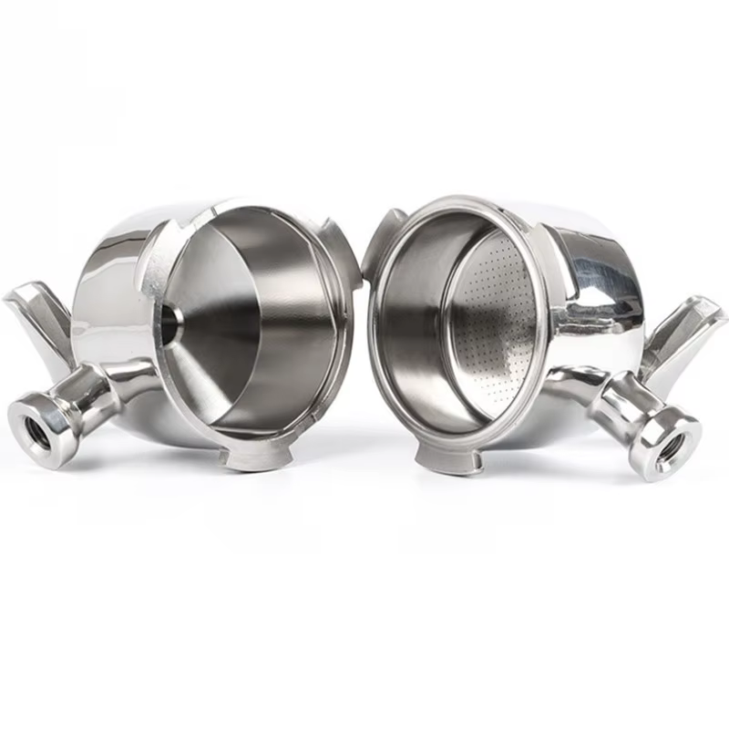 Porte-filtre sans fond pour Delonghi EC680 EC685, 51mm, double bec, avec 2 filtres standardisés, panier à café, accessoires pour machine à expresso