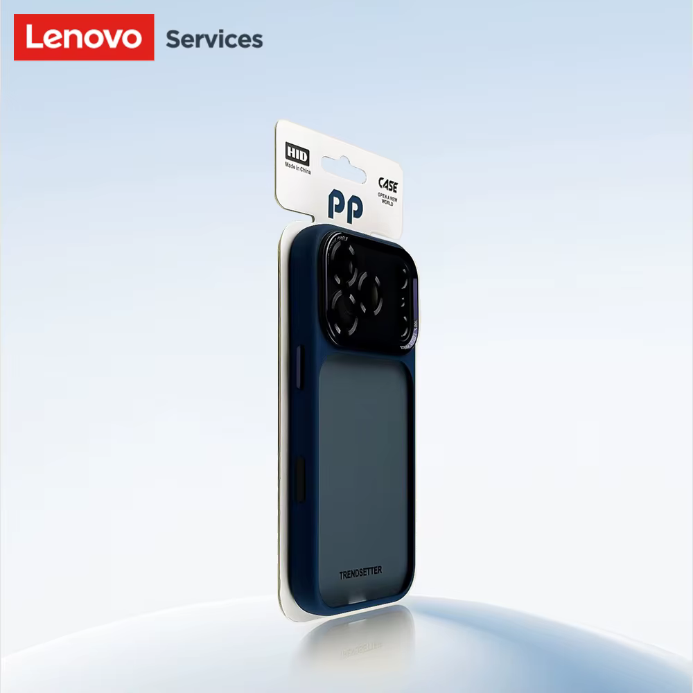 Lenovo – coque de téléphone transparente mate, bouclier Orange de luxe, pour iPhone 16 17 Pro Max, nouveaux boutons métalliques, sensation de peau, antichoc