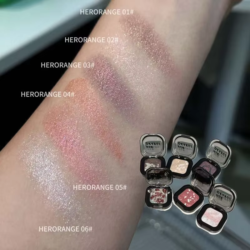 Palette de fards à paupières en marbre crémeux