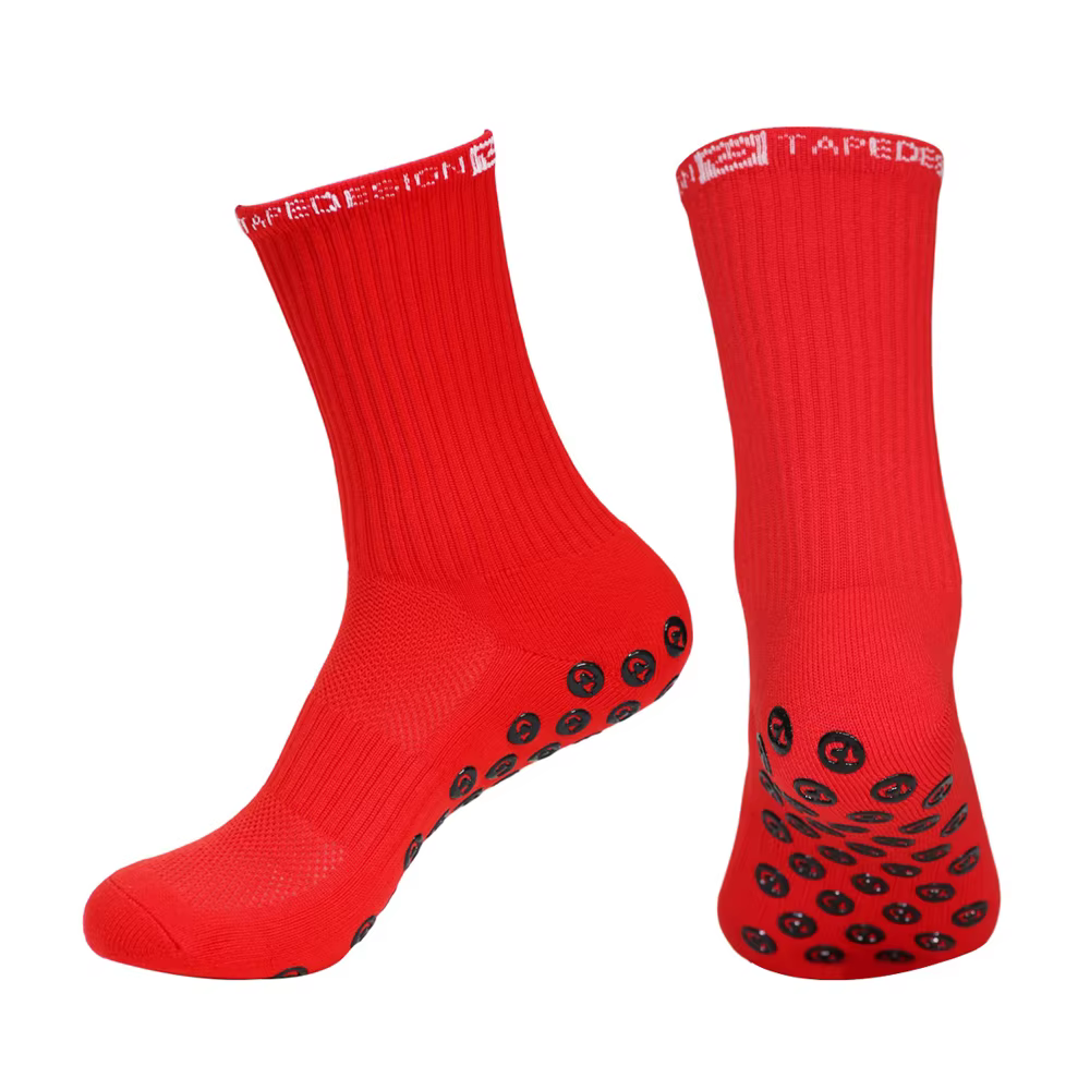 Nouvelles chaussettes de football pour hommes et femmes, chaussettes de sport antidérapantes avec semelle en silicone, chaussettes de sport de plein air, de course à pied, de cyclisme