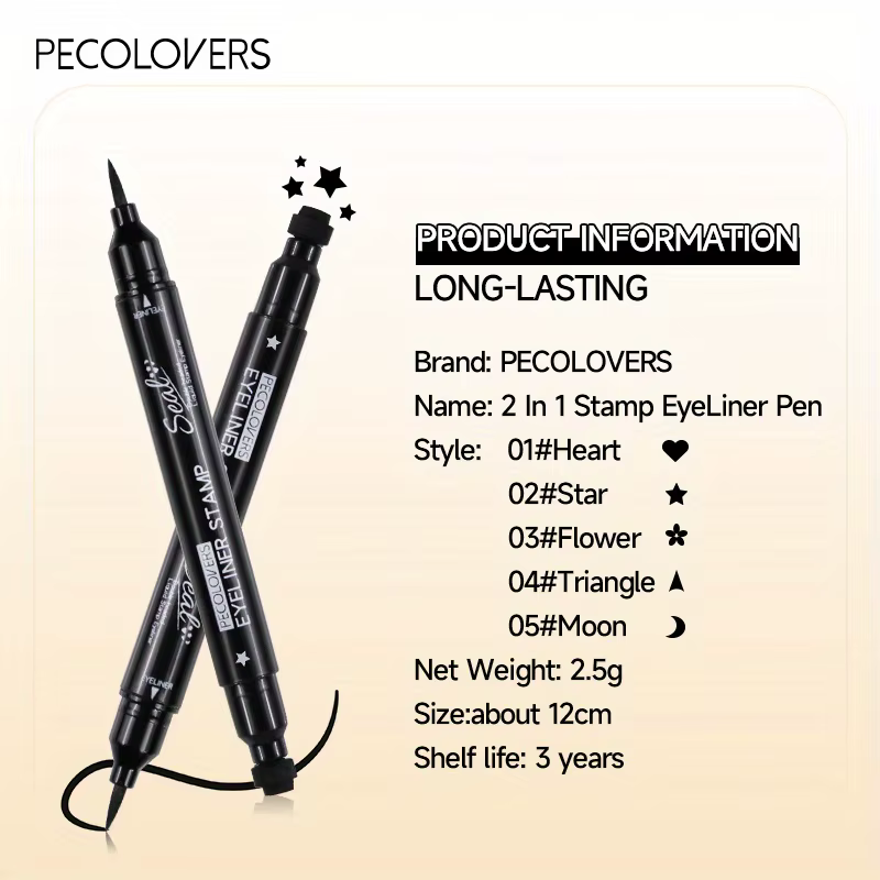 Stylo eye-liner liquide à double extrémité