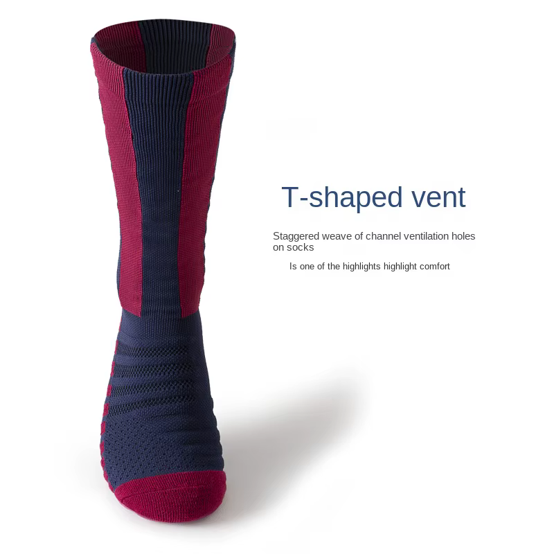 Chaussettes d'entraînement antidérapantes Star pour adultes, 1 paire, respirantes, pour équipes sportives, football, avec fond épais en tissu éponge pour un port confortable