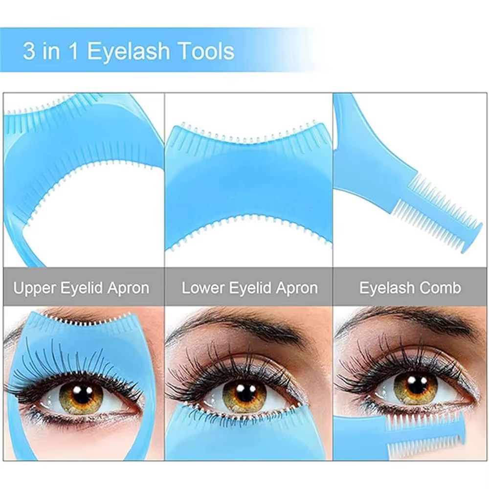Peigne à cils 3 en 1 pour protéger les yeux