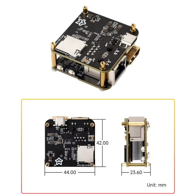 Luckfox PicoKVM Base IP KVM outil de gestion à distance 256M DDR3 pour serveur de contrôle PC Support d'entretien Capture vidéo entrée HID